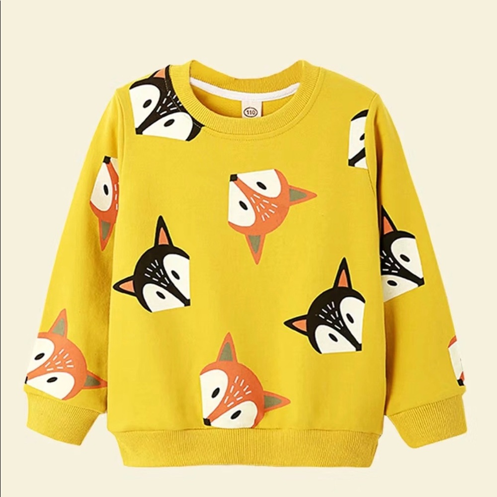 Boys sweater fox print